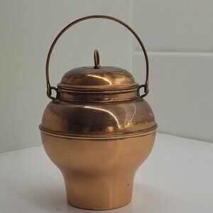 Vintage Swedish Copper Container Lidded Jar